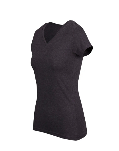 Picture of RAMO, Ladies Marl V-Neck T-Shirt